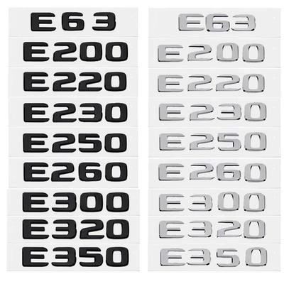 Car Trunk Letters Logo Emblem Badge Decals Sticker For E200 E220 E230 E250 E260 E300 E350 E400
