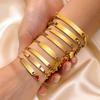 Stainless Steel Curved Bracelet, Bracelet Twist Chain, Gold Women'S Fashion Children'S Gift 1152