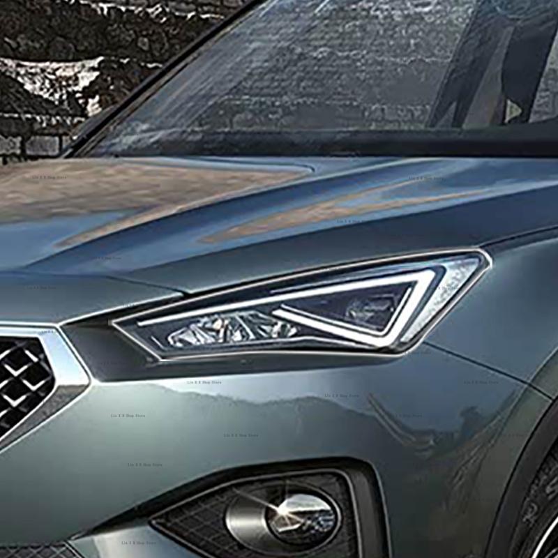 Für SEAT Tarraco 2018-2025 Auto Außen Scheinwerfer Kratzfest Frontleuchte Tönung TPU Schutzfolie Abdeckung Reparatur Zubehör