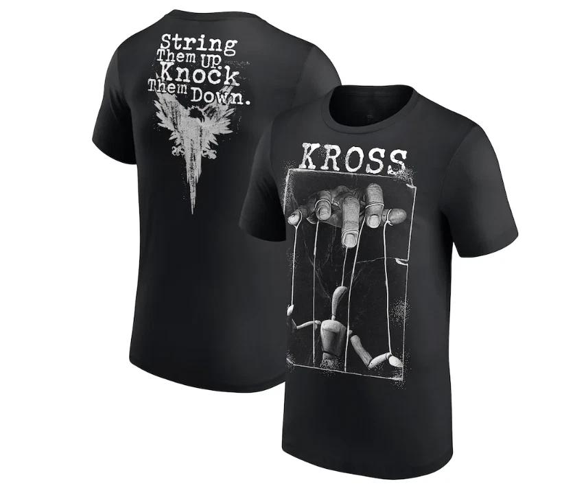 Black Karrion Kross String Them Up T-Shirt Tee T-Shirt Men Women Unisex T-shirt Black Casual Crew Neck Cotton Casual Tee