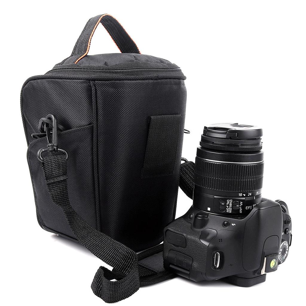 DSLR SLR Mirrorless Camera Bag Waterproof Camera Shoulder Bag for Photographers Black