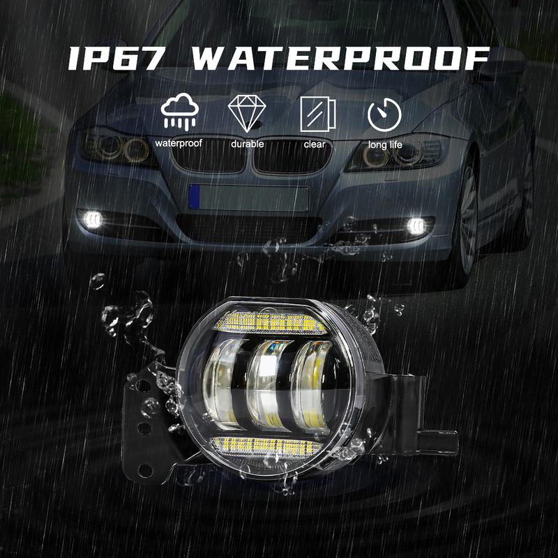 Car Lights Fog Lamp Assembly For BMW E46 E60 E61 2003 2004 2005 2006 2007 2008 LED Angel Eyes Halogen Front Bumper Headlight 12V