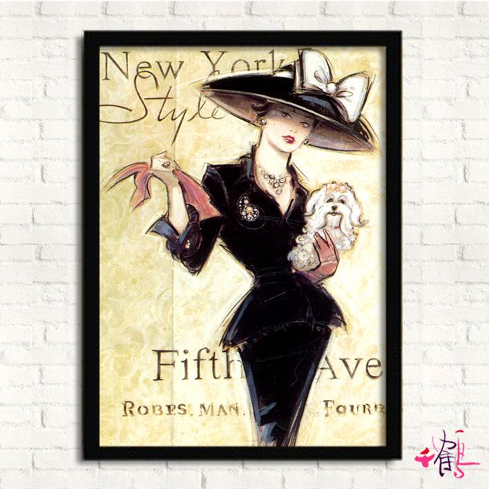 

Европейский Американский Стиль Париж Женщина Холст Картина Маслом Магазин Одежды Студия Настенный Плакат Фреска Скандинавское Украшение Дома 21*30cm