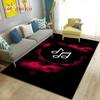 Alfombra grande con notas musicales hermosas en 3D, alfombra para sala de estar, dormitorio, sofá, decoración de cocina, alfombra antideslizante para juegos de niños