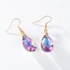 Pinkdudu Fashion 6 Color Rhinestone Water Drop Earrings Romantic Elegant Geometric Earring for Women Jewelry Gifts PD1407