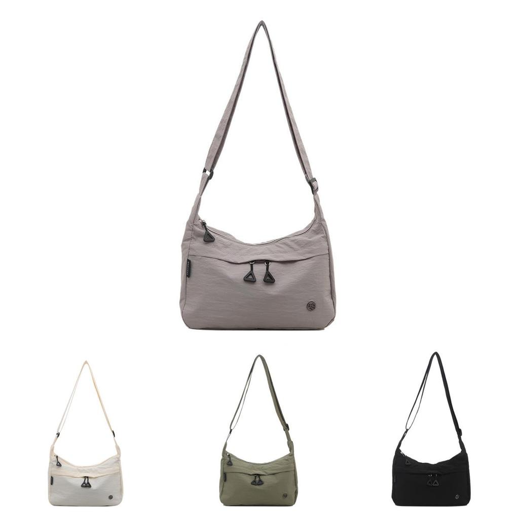 Nylon Crossbody Bag For Women With Large Capacity And Zipper Closure For Daily Use