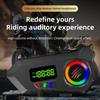 Motorcycle Helmet Headset Bluetooth 6.0 FM Radio Waterproof LCD Display Communication System for Motorbike Riders