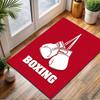 Boxing Gloves Design Patterned carpet, non slip mat suitable for living room and bedroom sofas