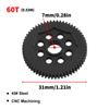 Metal Steel Reduction Gear Main Gear Replacement for LC Racing 1Celsius14 Remote Control Car Upgrade Parts