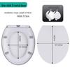 TLXT Universal Elongated PP Toilet Seat Cover