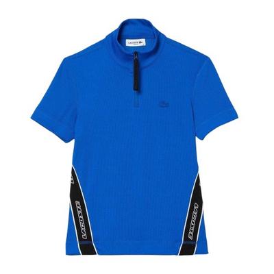Mens Zip Neck Polo Shirt