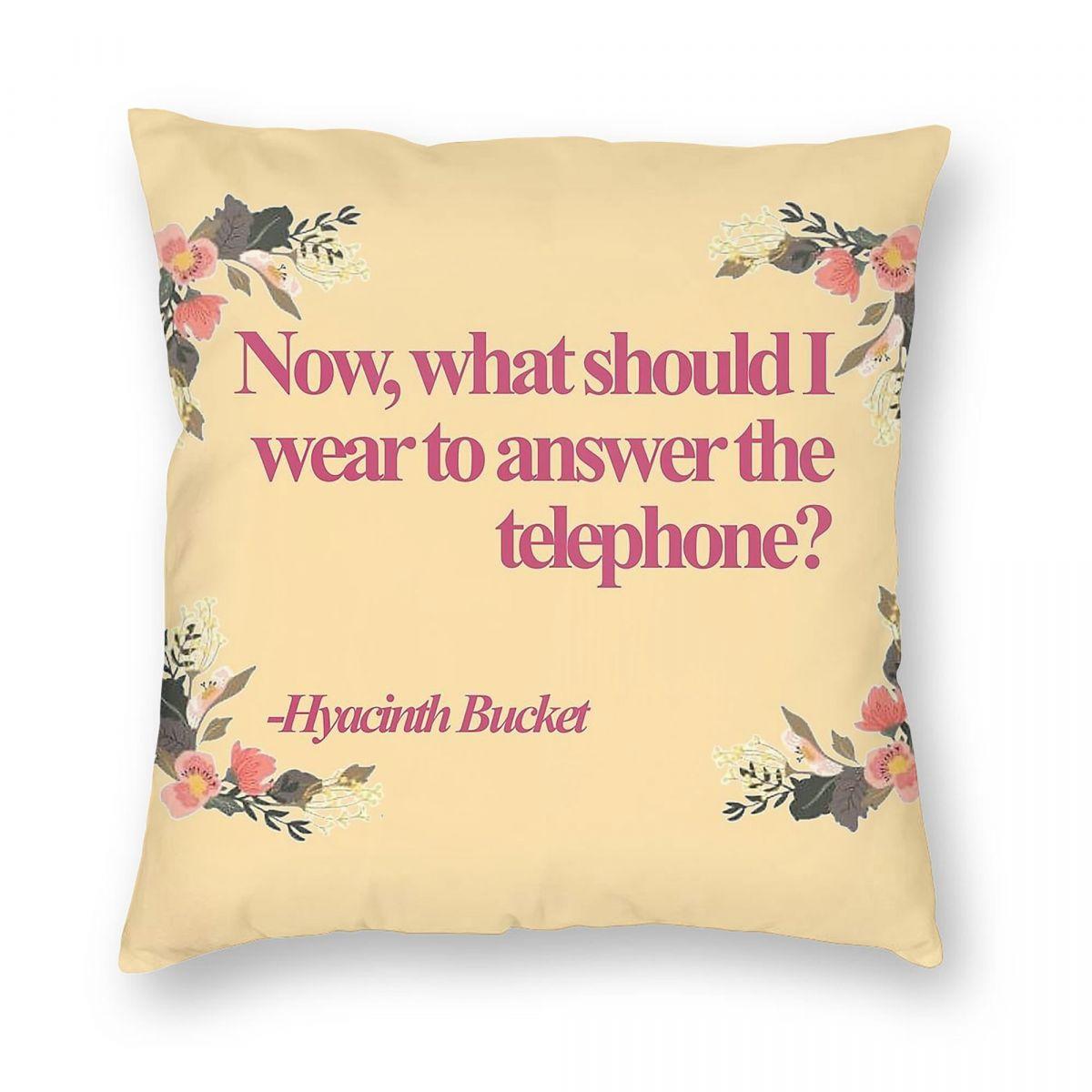 Keeping Up Appearances Hyacinth Square Pillowcase Polyester Linen Velvet Creative Zip Decor Home Cushion Cover Wholesale x 30x30cm