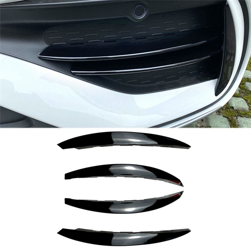 ABUL-Front Bar Air Inlet Grille Trim Modification Front Fog Light Grille Car Component For C-Class W206 C200 C260