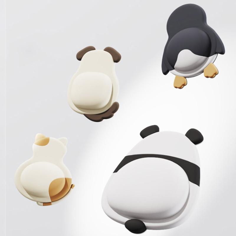 Niedliches Haustier Anti-Kollisions-Pad Weichgummi Türsticker Anti-Kollisions-Artefakt Kühlschranktür Rückwandsticker