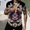 Pánské košile Krátké Luxusní košile s límečkem Lapel Prom Vysoce kvalitní topy Pánské oblečení Slim Fit Tričko 5xl Barokní potisk Volná trička