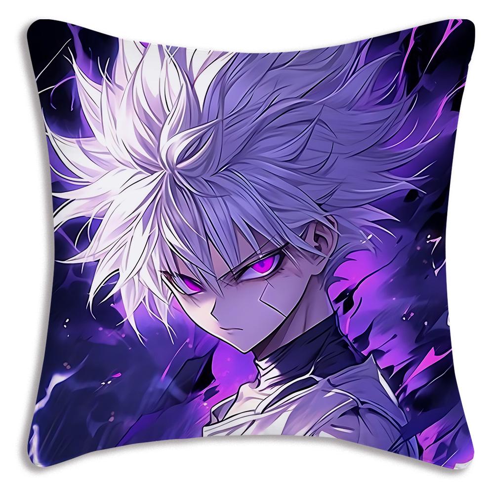 Anime For h-Hunter X HunterS Pillow Covers Cartoon Sofa Decorative Home Double-sided Printing Short Plush Cute Cushion Cover