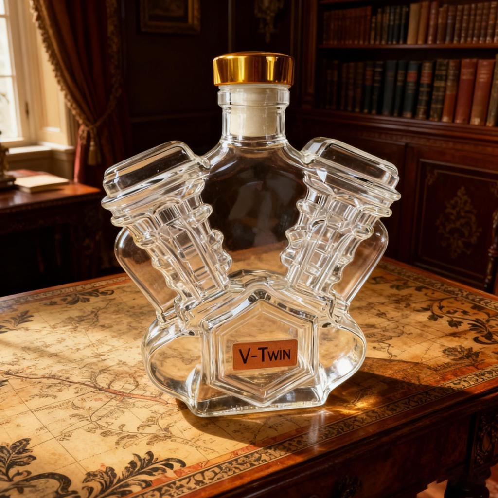 Empty Whiskey Bottles Household Wine Decanter Decorative Motorcycle Engine Shape Alcohol Container for Dining Room Display