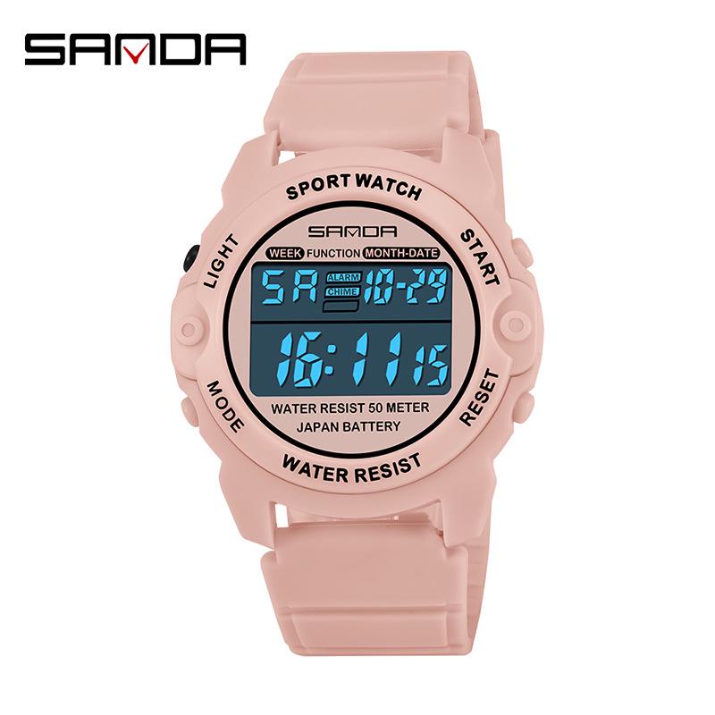 Sanda Unisex Multifunctional Electronic Sport Watch for Students