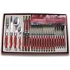 24-piece Cutlery Set LAGUIOLE PRODUCTION Red Mother-of-Pearl - Hardened Stainless Steel and Metal - High Polish - 2-year Warranty