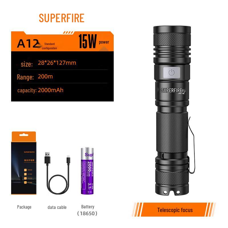 SupFire Rechargeable LED Flashlight Series