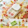 Easy Release Ice Cube Maker 8 Grid Ice Molds Storage Box Multi-Function Ice Freezer  Kitchen Gadget