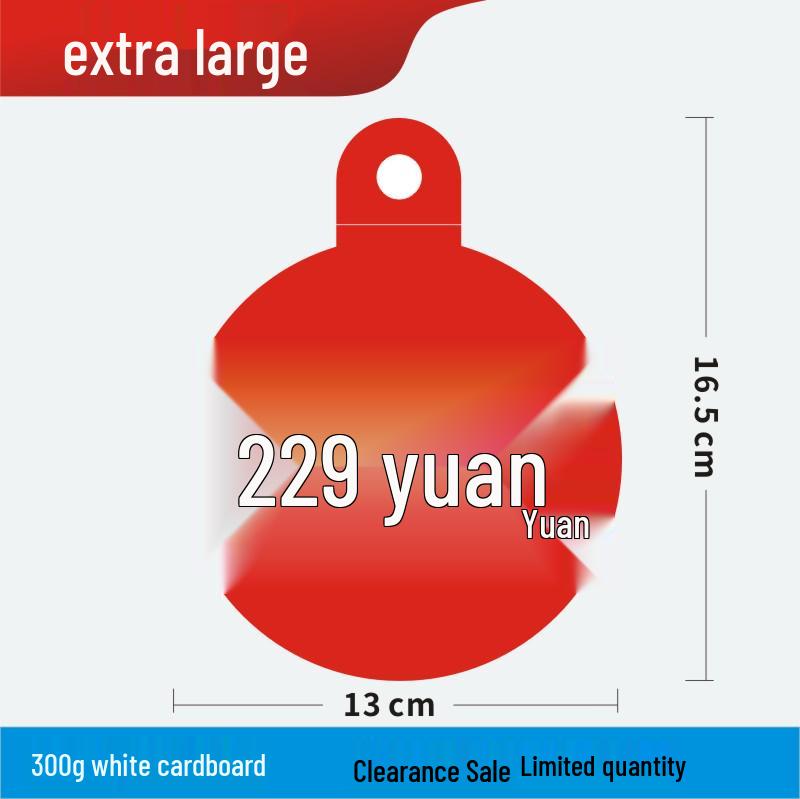 Discount Promotion Tag for Clothing & Accessories Display Stand