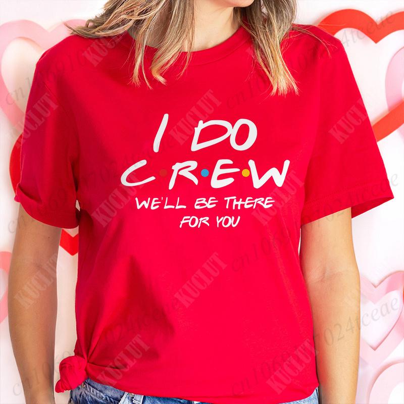 The One Where I'm The Bride T-shirt I Do Crew Tees Team Bride Squad Tribe Bachelorette Party Shirt for Women Wedding Clothes