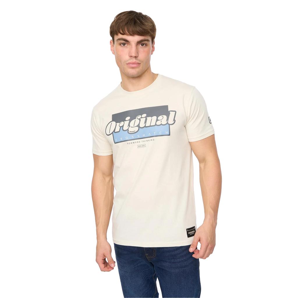 Crosshatch T-shirt Chevin da uomo
