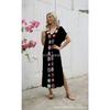 Hand Hook Dress, Slit Sexy Long Skirt, Long Robe, Beach Cover Skirt
