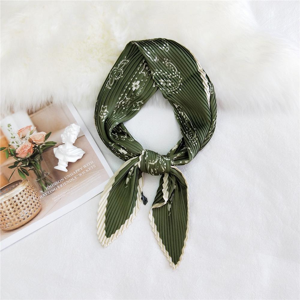 Fashion Decoration Scarf Hairband Tie Hair 70 Small Square Scarf Silk Scarf Women'S Spring And Autumn Versatile Small Scarf Professional Scarf