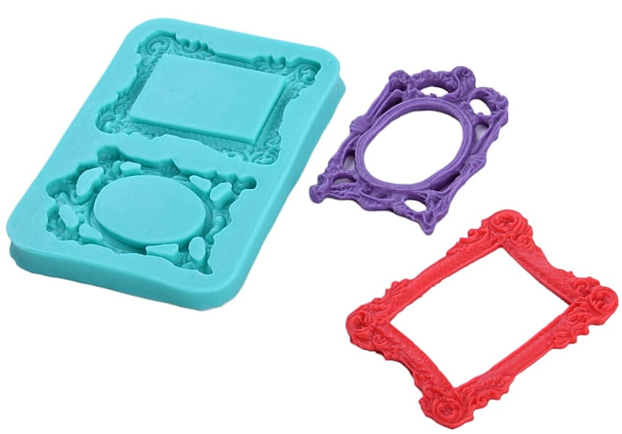 Silicone Mold for Sugarcraft Picture Frame Mirror Frame
