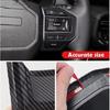 For Toyota Prado LC250 2024 2025 Carbon Fiber 2X Steering Wheel Decor Cover Trim