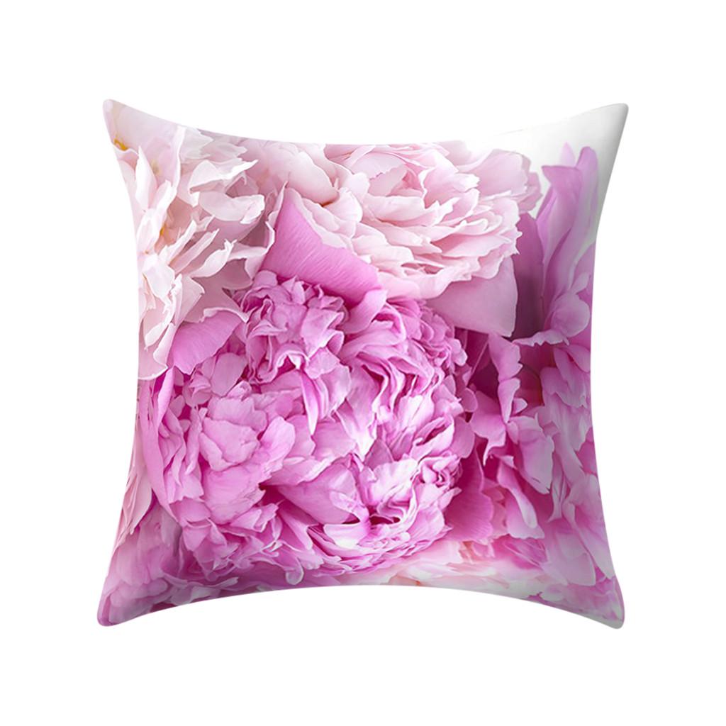 Rose Flower Pattern Pillowcase Living Room Sofa Chair Bed Cushion Cover Wedding Party Decoration Birthday Gift Home Decoration