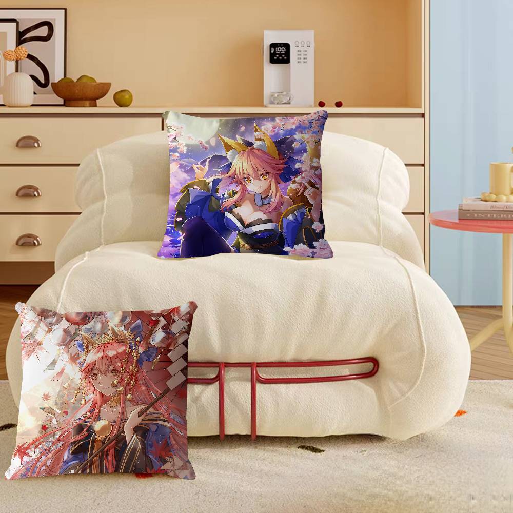 T-Tamamo No Mae Cushion Cover Inches Farmhouse Decor Home Throw Pillow Covers For Couch Decorations