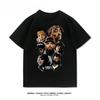 West Coast Rap Eminem 2PAC Dog Brother Rock Hip Hop Summer Cotton Short Sleeve T-Shirt Men's and Women's Loose Casual Cotton Top