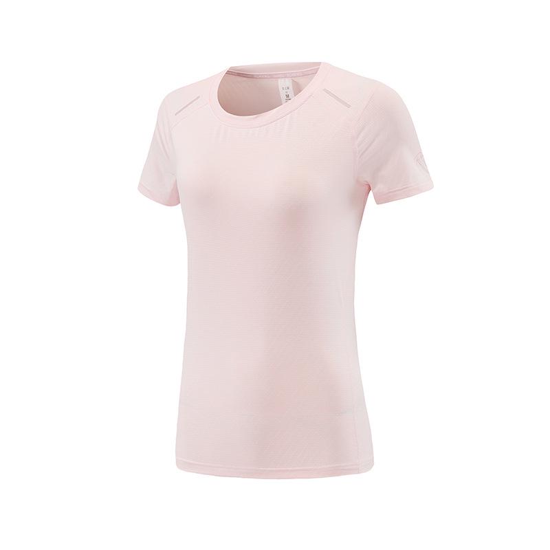 Women's Quick-Dry Short Sleeve Yoga T-Shirt - Lightweight, Breathable Fitness Top for Summer Running and Sports.