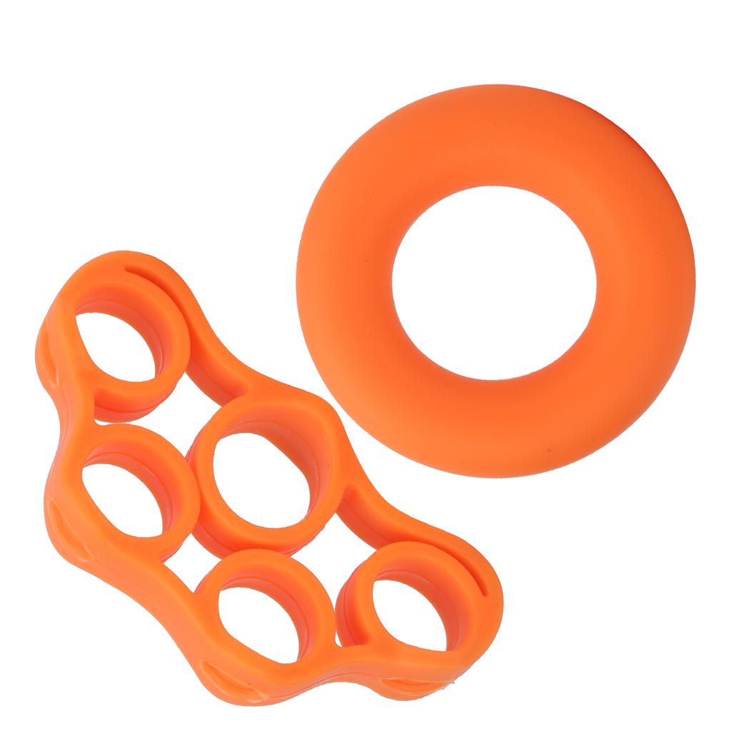 2Pcs Finger Trainer Hand Strengthener Stretcher Exerciser Silicone for Musician Guitarist