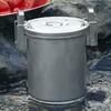 Camping Hiking Rice Cooker Outdoor Portable Picnic Cookware Stainless Steel Pot Multifunctional