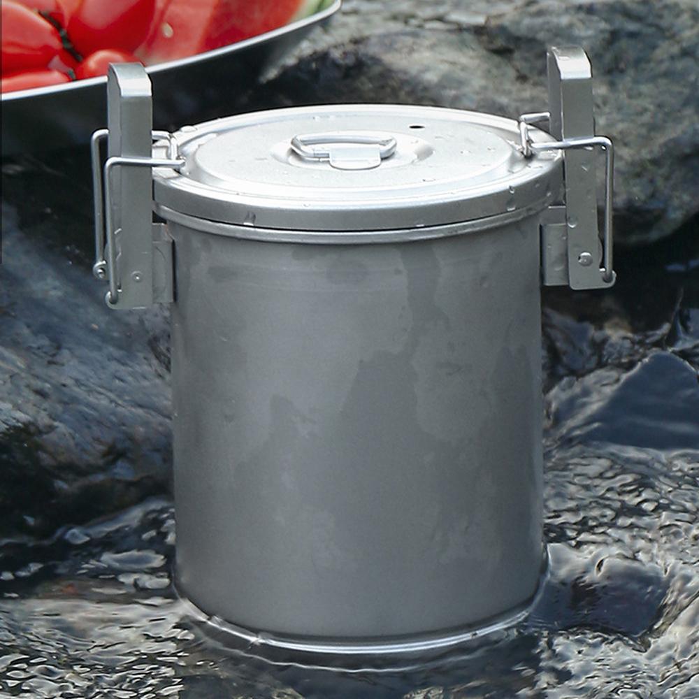 Camping Hiking Rice Cooker Outdoor Portable Picnic Cookware Stainless Steel Pot Multifunctional