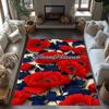 Rose Customize Your Name Floor Rug Office Rug Design for Living Rooms Balcony Study Room Foyer Antislip Carpet Decorate Offices Wedding Party Gift