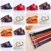 Fashionable Vintage Women's Leather Belt Made Of Genuine Cowhide With Round Buckle For Stylish Outfits And Everyday Wear