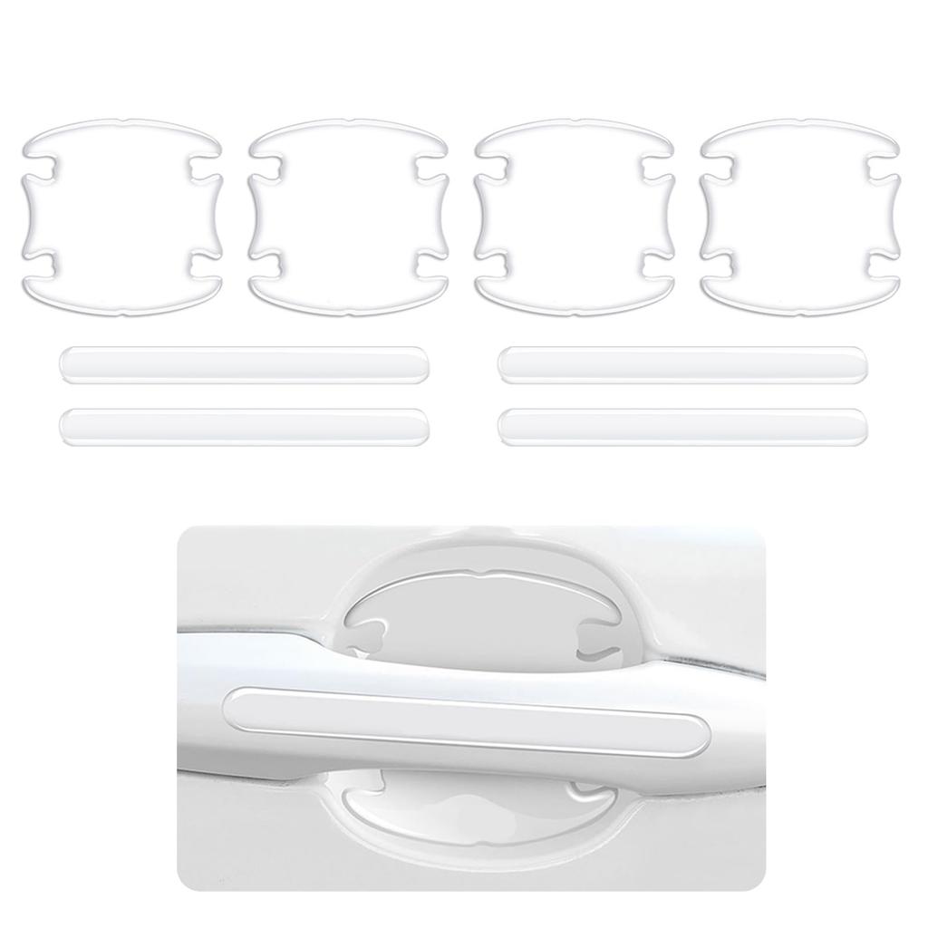 BaraRose Door Handle Protector for Cars, Set of 8, Universal Fit for Many Vehicles,