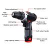 Rechargeable 12V Li-Ion Battery Cordless Drill 2 Speed Drilling Screw Driver Electric Drill Hand Power Tool +LED Light New
