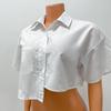 European & American Women's Fashion Casual Irregular Short-Sleeve Shirt - Summer New Arrival