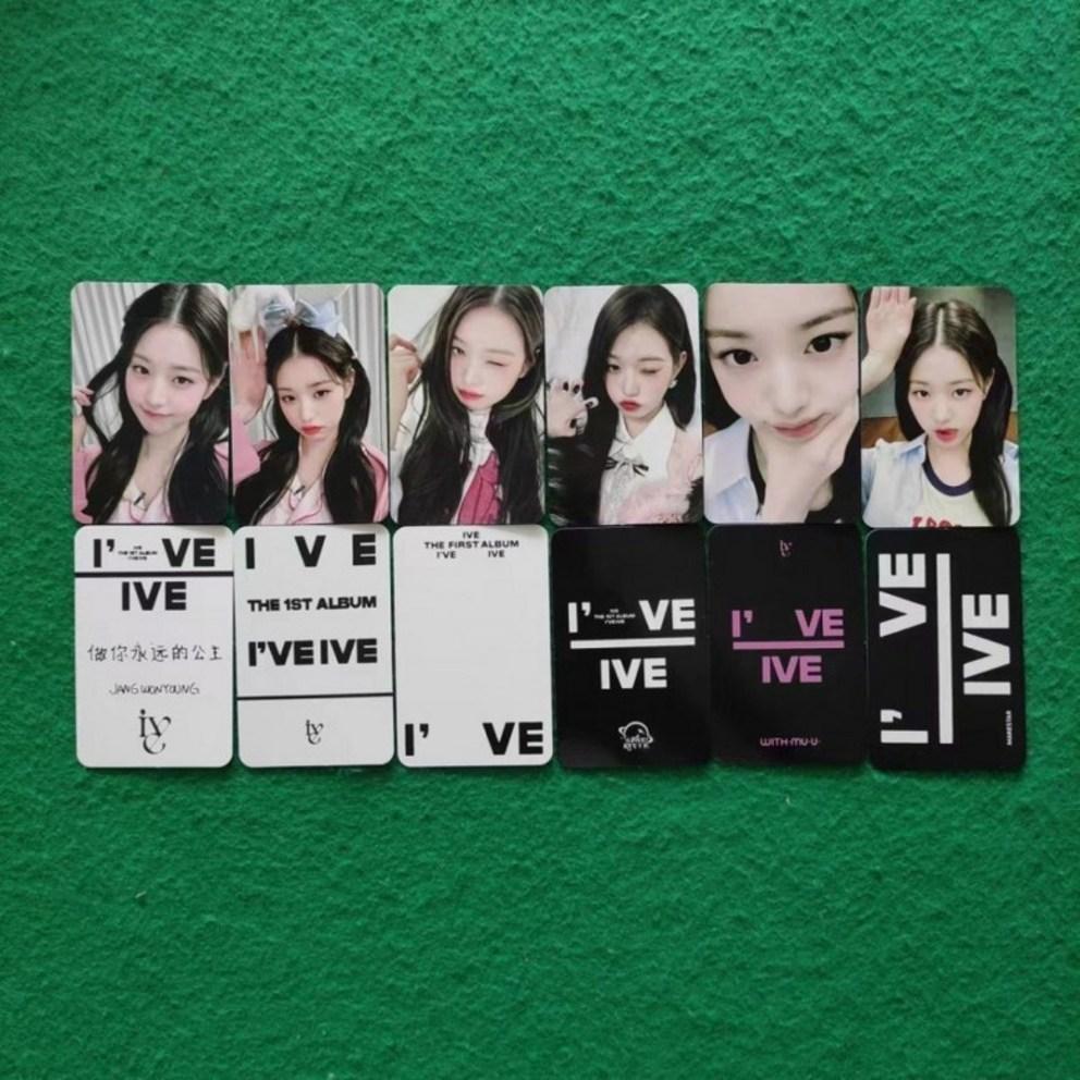 IVE Jang Won-young Mini-Album Switch Idol-Merchandise Fotokarte Pyjama-Häschen-Decke Live-Karte WM2.0 Album-Fotokarte 54 Stück