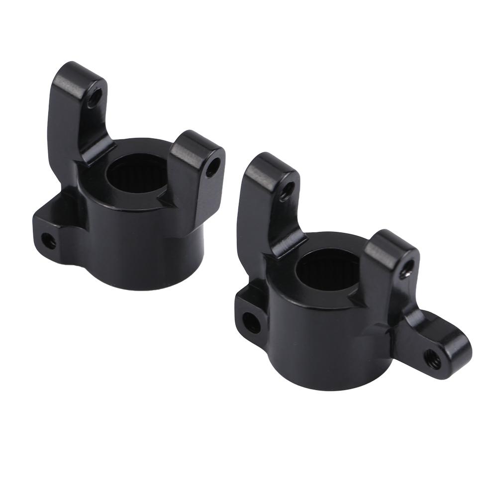 Metal Accessory Front C Hub Carrier Steering Knuckle for Axial SCX10 II RC Car (Black)