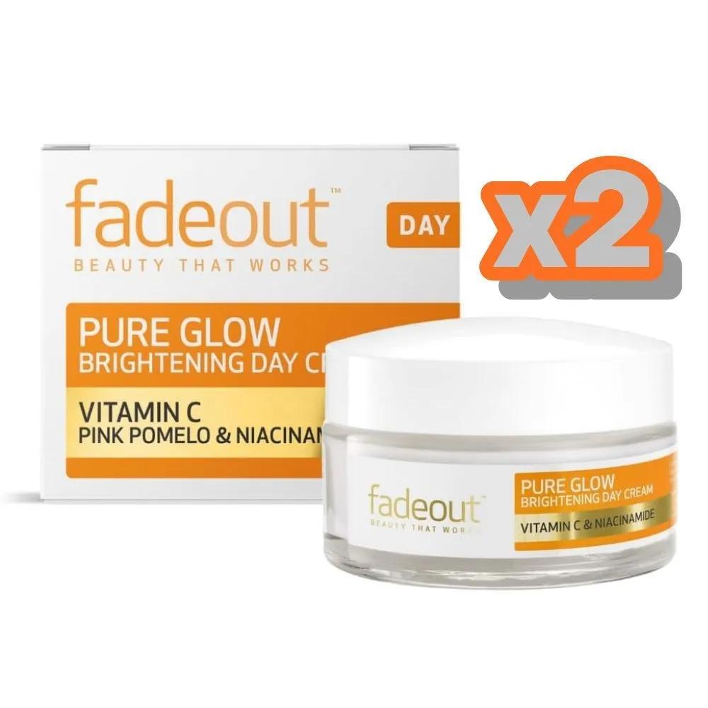 Fade Out Pure Glow Brightening Day Cream 50ml 2 pieces fadeout