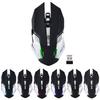 2.4G Wireless Rechargeable Gaming Ergonomics Optical Mouse Mice For PC Laptop Computer Black
