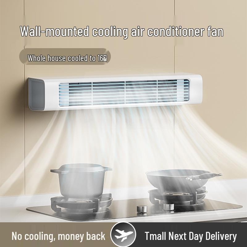 Silent Bladeless Wall-Mounted Fan for Cooling Bedrooms & Bathrooms