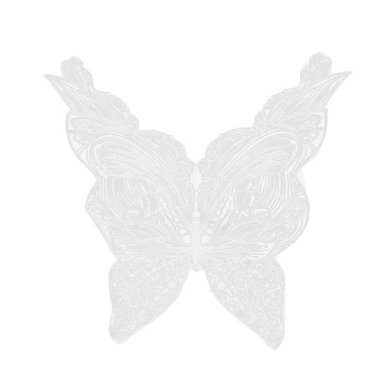 Lace Applique Removable Hollow Out Breathable Washable Embroidery Butterfly Wing Mesh Applique for Home